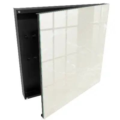 Armoire à clés imitation marbre aux couleurs délicates