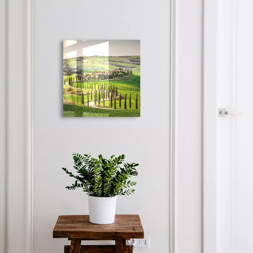 Armoire à clés collines toscanes couvertes de cyprès