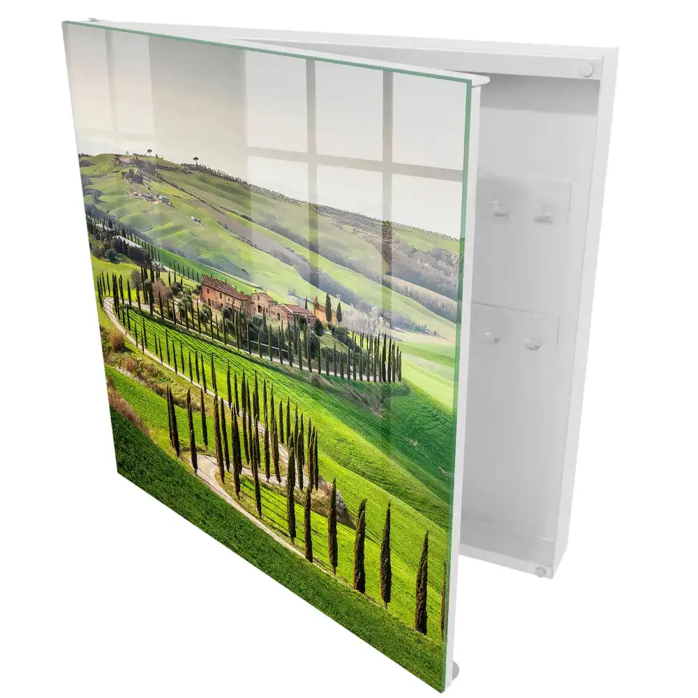 Armoire à clés collines toscanes couvertes de cyprès