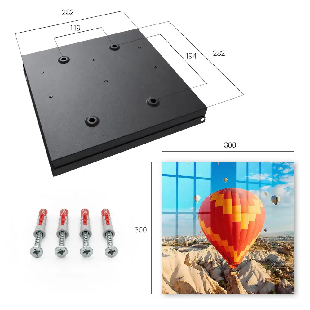 Armoire à clés les ballons qui survolent les formations rocheuses émerveillent par leur espace