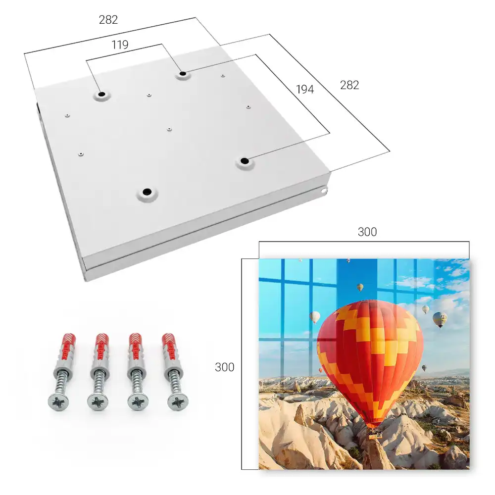 Armoire à clés les ballons qui survolent les formations rocheuses émerveillent par leur espace