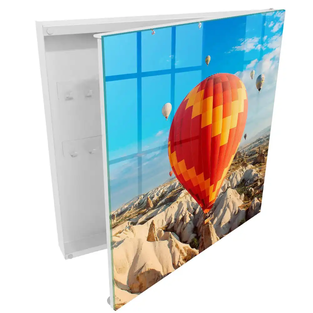Armoire à clés les ballons qui survolent les formations rocheuses émerveillent par leur espace