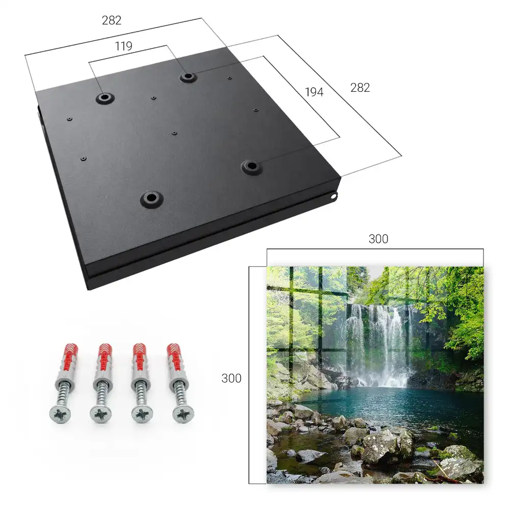 Boîte à clés une cascade au milieu de la verdure une harmonie infinie