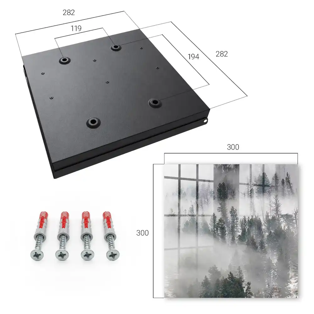 Armoire à clés des arbres dans le brouillard créant une atmosphère paisible