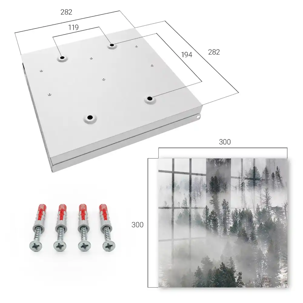 Armoire à clés des arbres dans le brouillard créant une atmosphère paisible