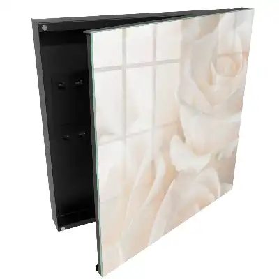 Boîte à clés murale roses crémeuses à la composition apaisante