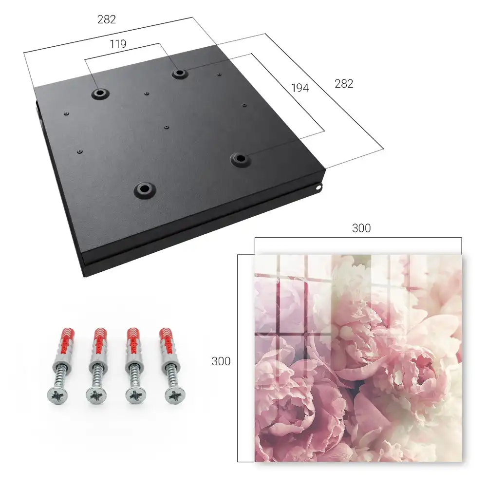 Boîte à clés murale des fleurs subtiles dans des tons de rose et de crème