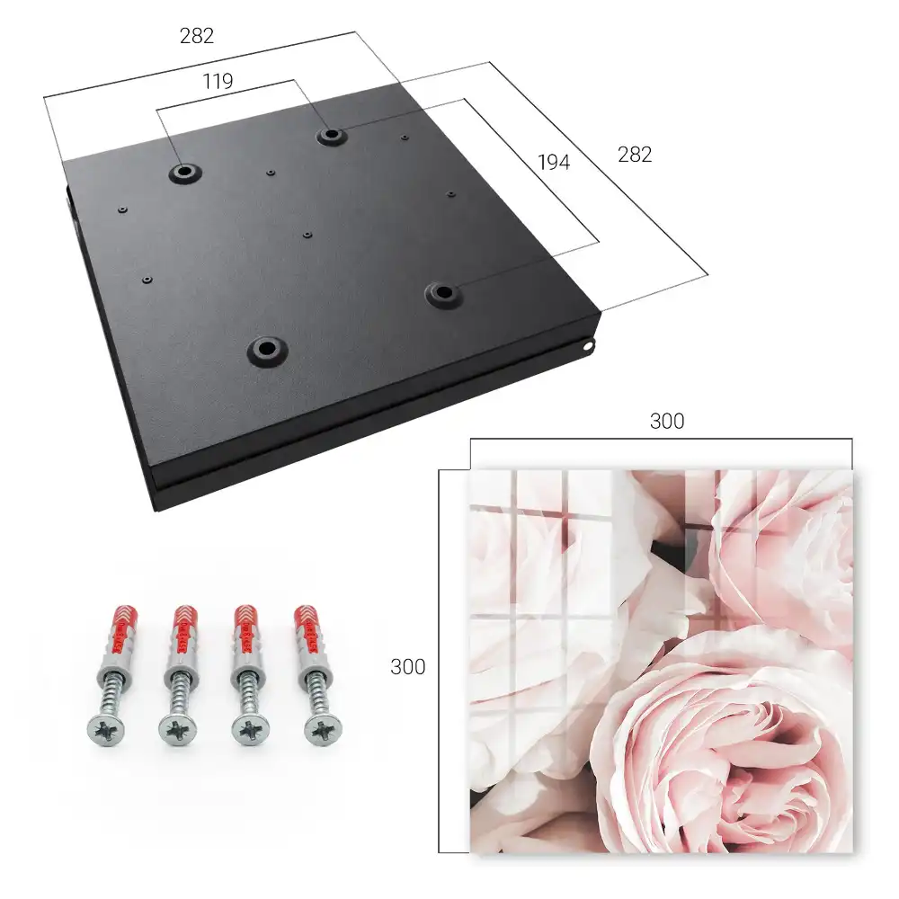 Boîte à clés des roses délicates aux teintes pastel