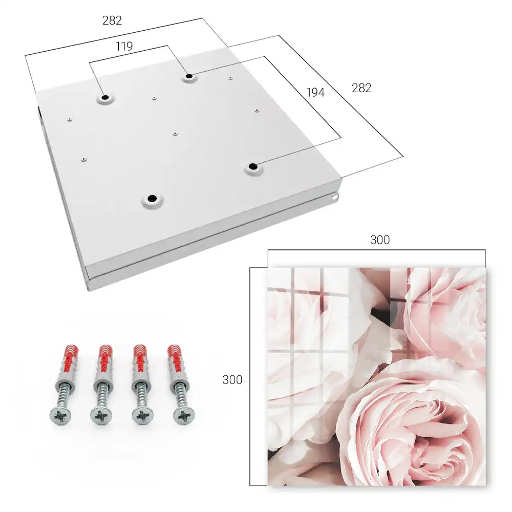 Boîte à clés des roses délicates aux teintes pastel