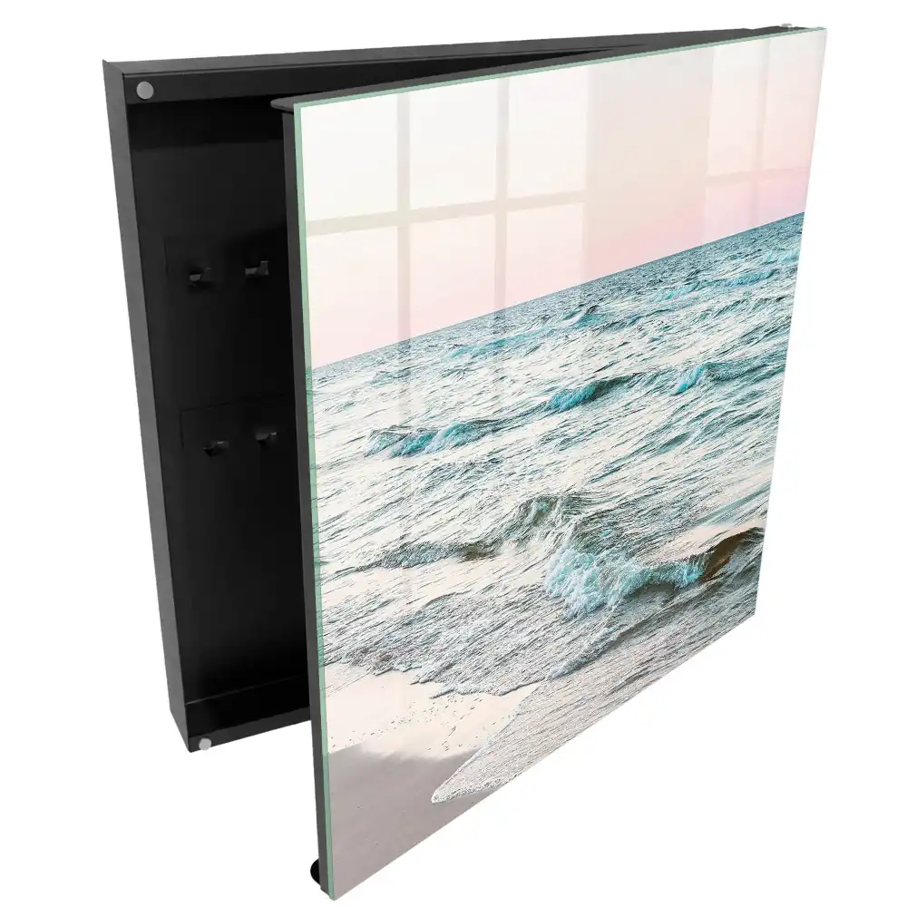 Armoire à clés vagues apaisantes au coucher du soleil