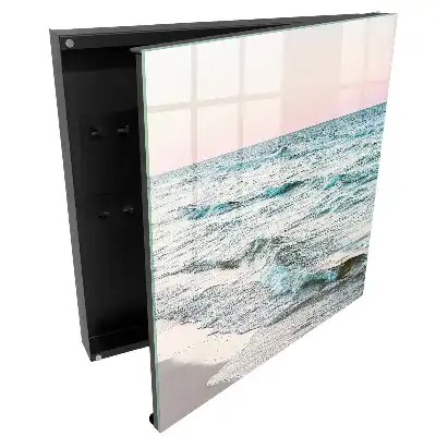 Armoire à clés vagues apaisantes au coucher du soleil