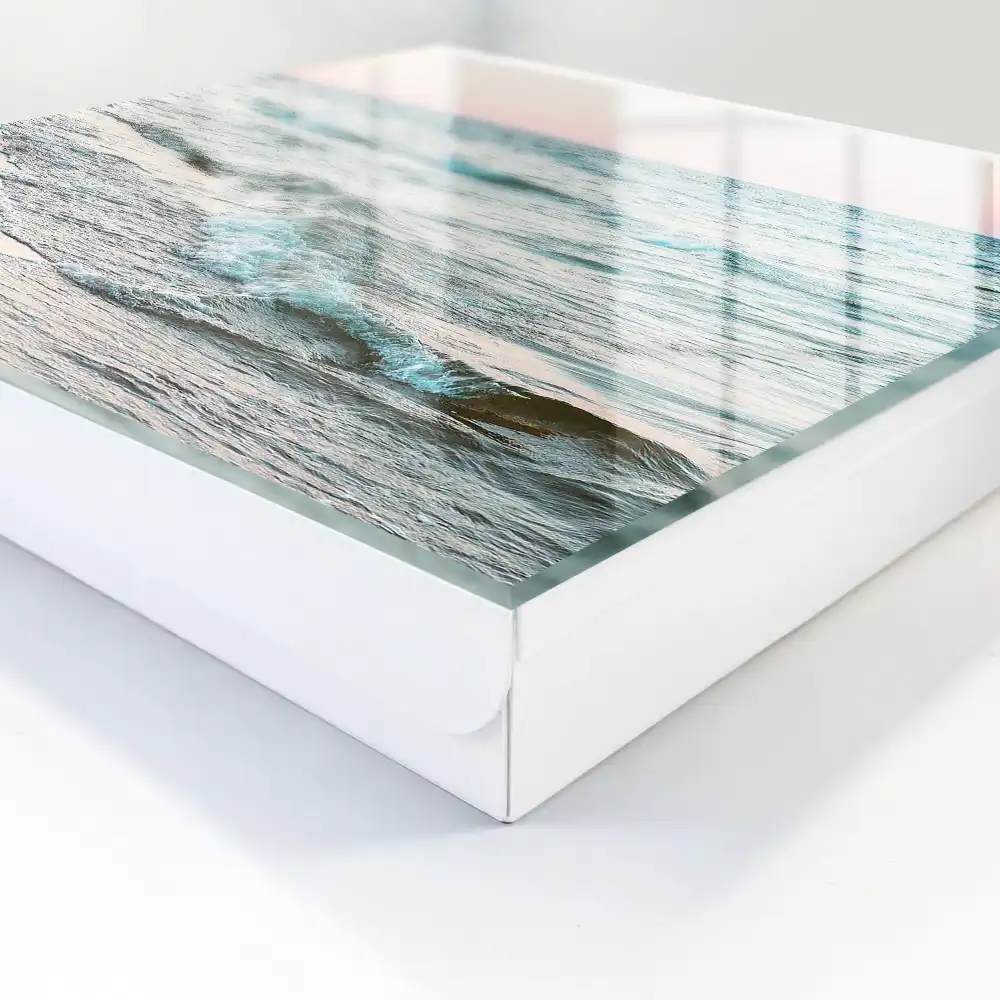 Armoire à clés vagues apaisantes au coucher du soleil