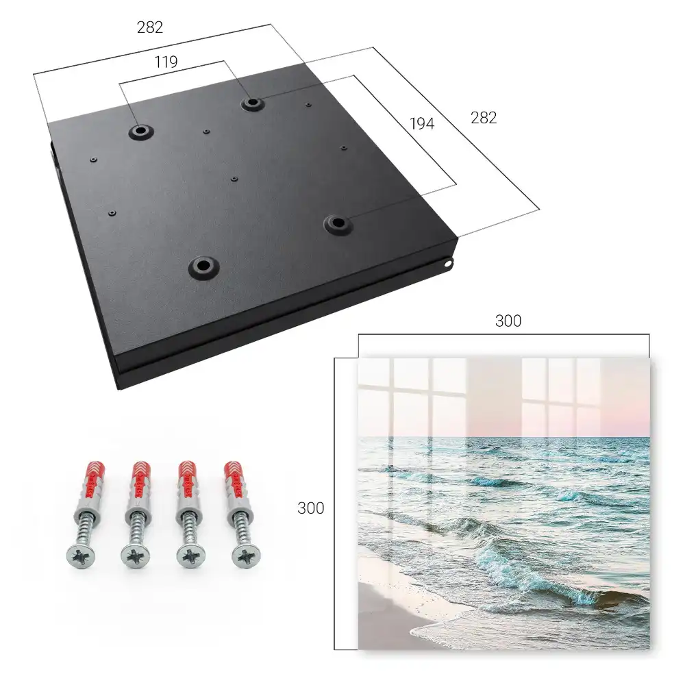 Armoire à clés vagues apaisantes au coucher du soleil
