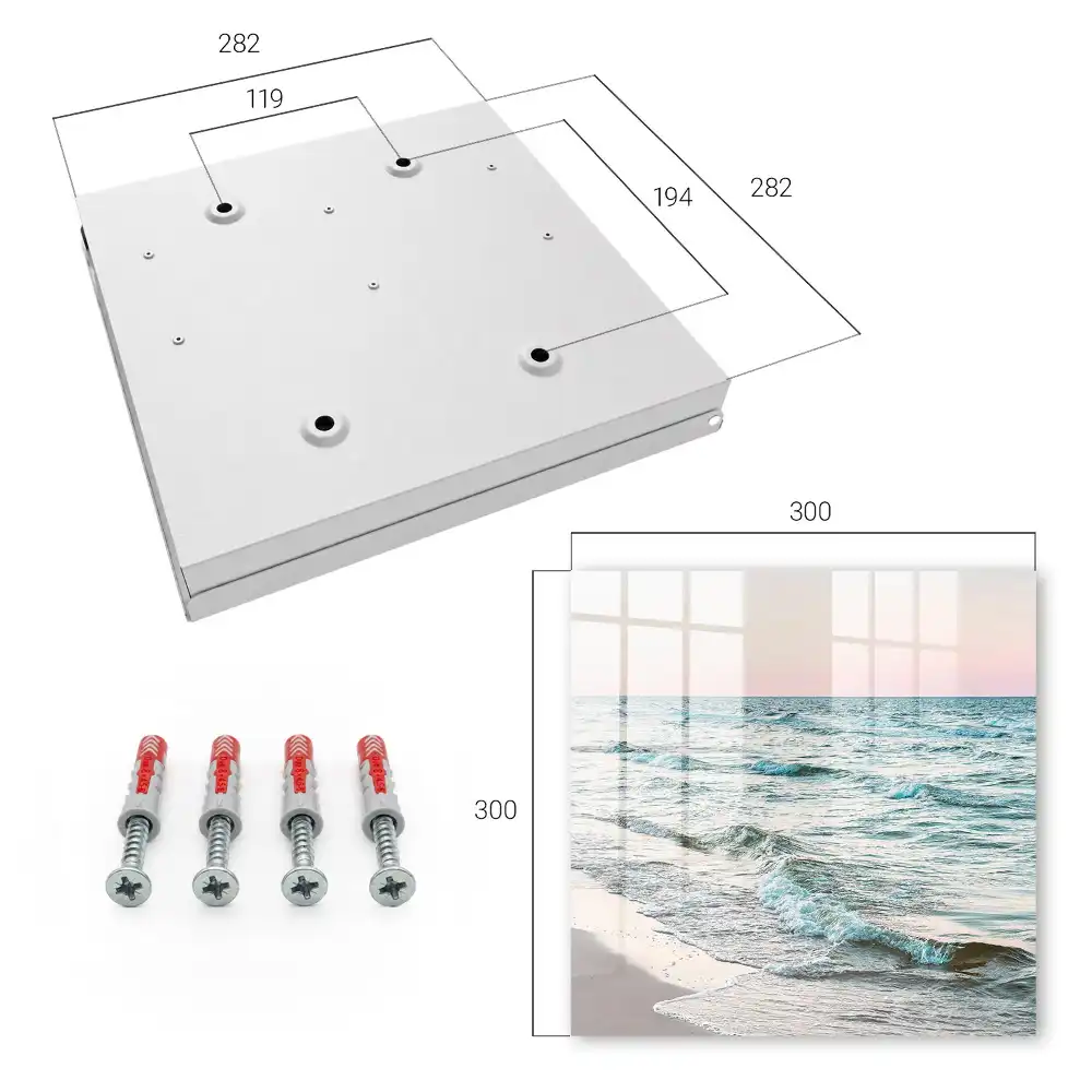 Armoire à clés vagues apaisantes au coucher du soleil
