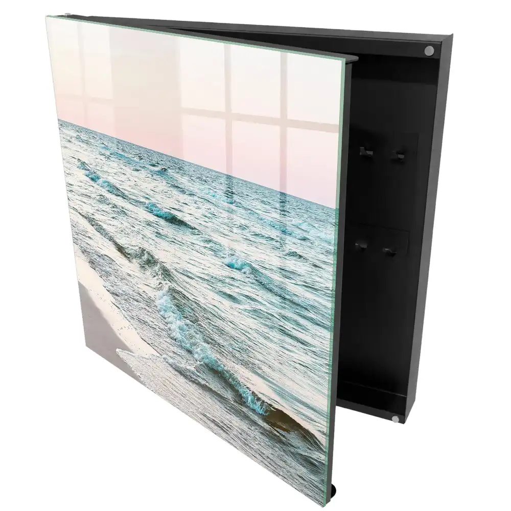 Armoire à clés vagues apaisantes au coucher du soleil
