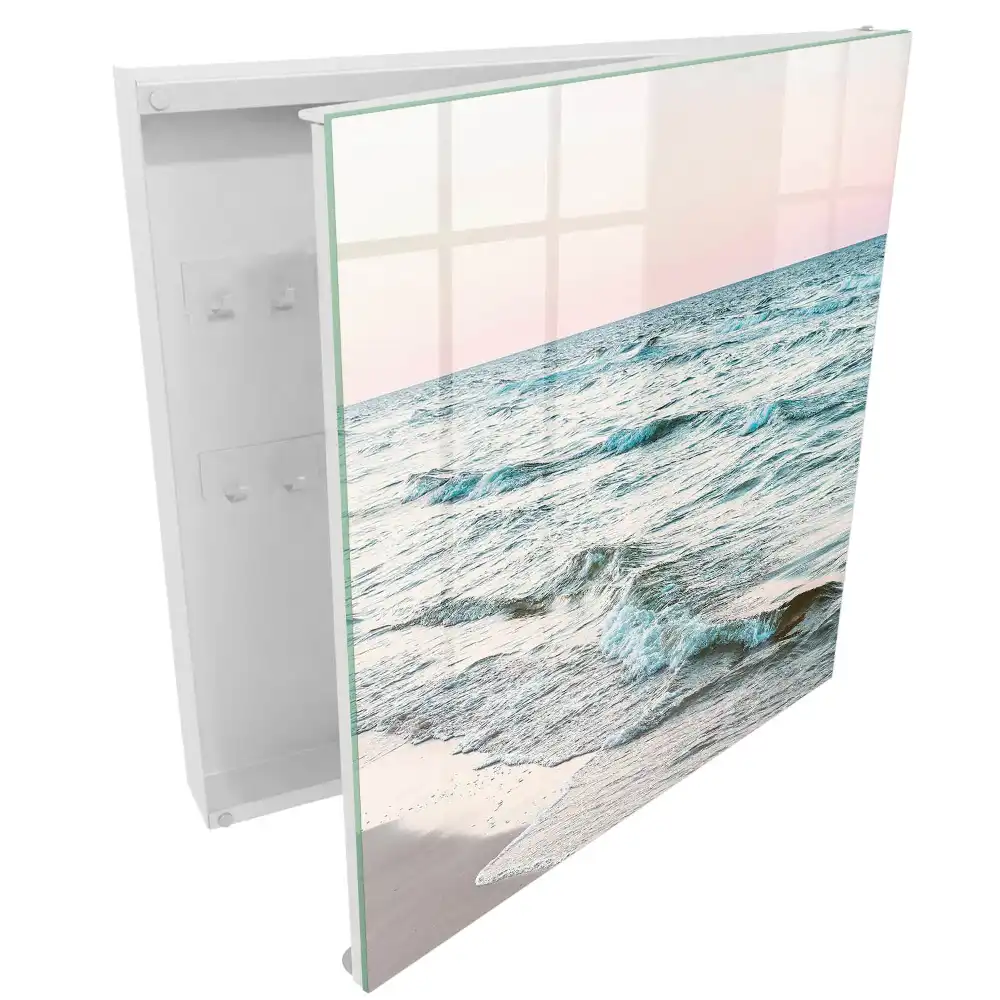 Armoire à clés vagues apaisantes au coucher du soleil
