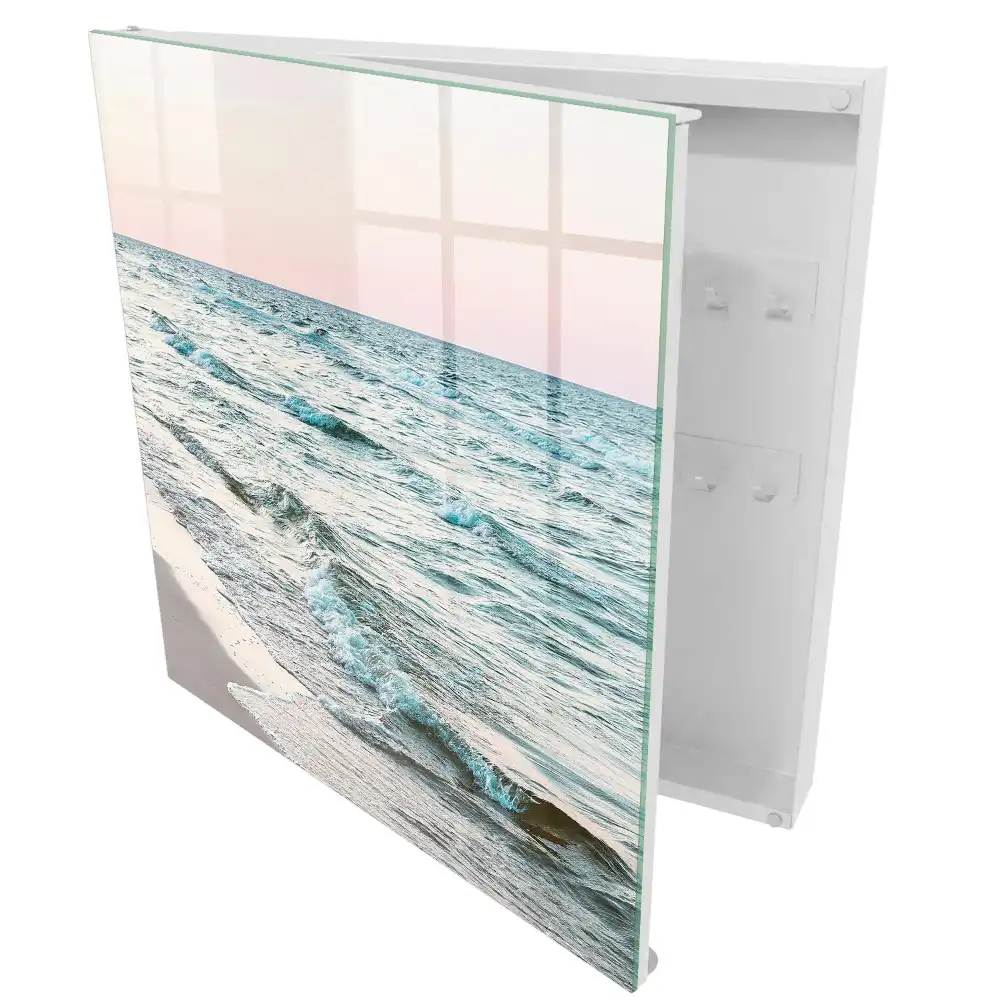 Armoire à clés vagues apaisantes au coucher du soleil