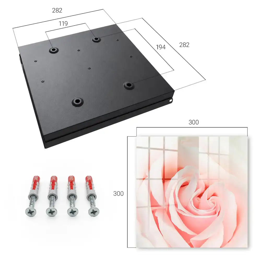 Armoire à clés rose dans des tons pastel subtils