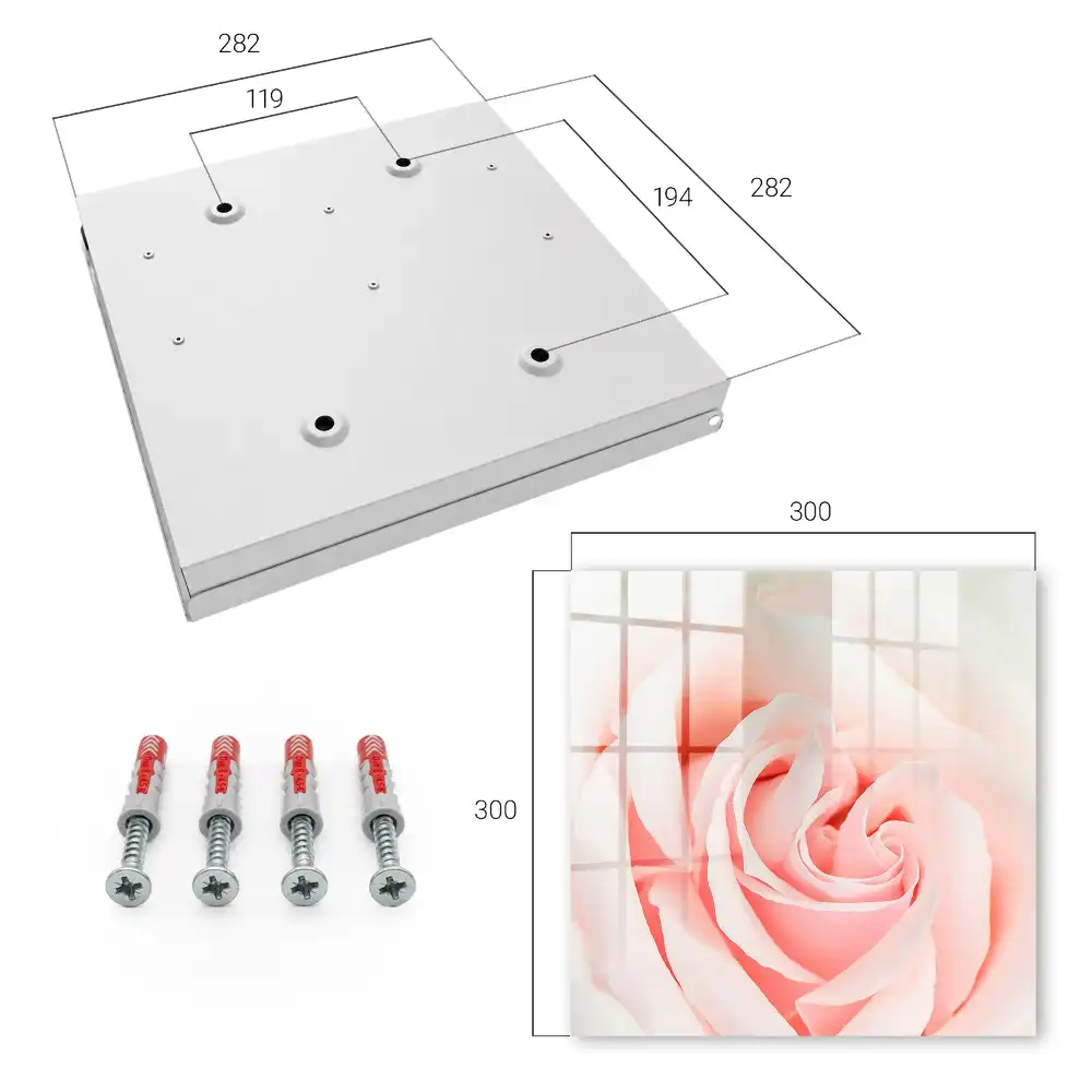 Armoire à clés rose dans des tons pastel subtils