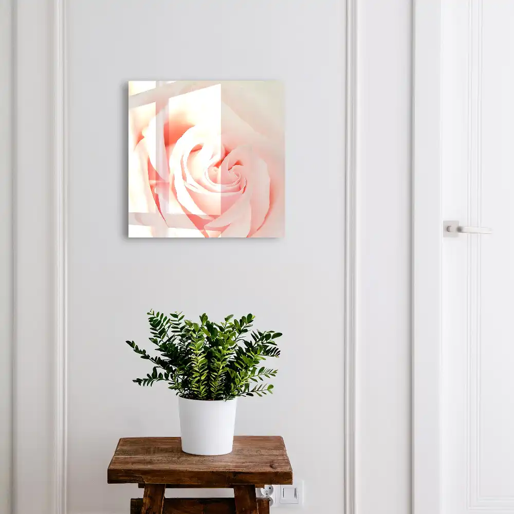 Armoire à clés rose dans des tons pastel subtils