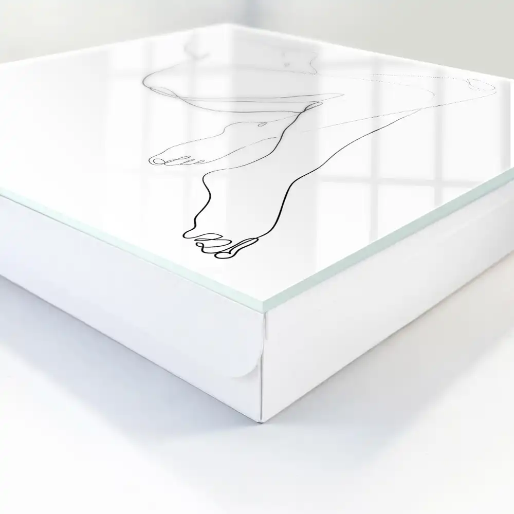 Boîte à clés murale lignes corporelles subtiles dans un style minimaliste