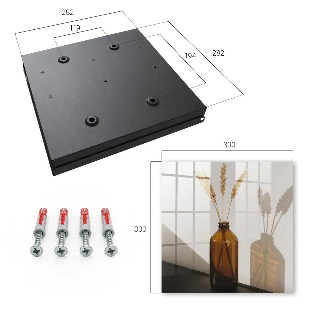 Boîte à clés murale bouteille en verre avec des épis de maïs dans un style minimaliste
