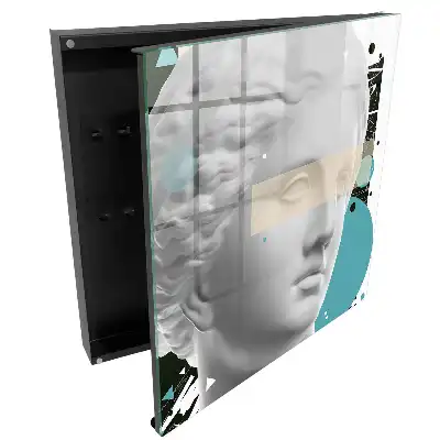 Armoire à clés une statue aux éléments géométriques pleine d'élégance