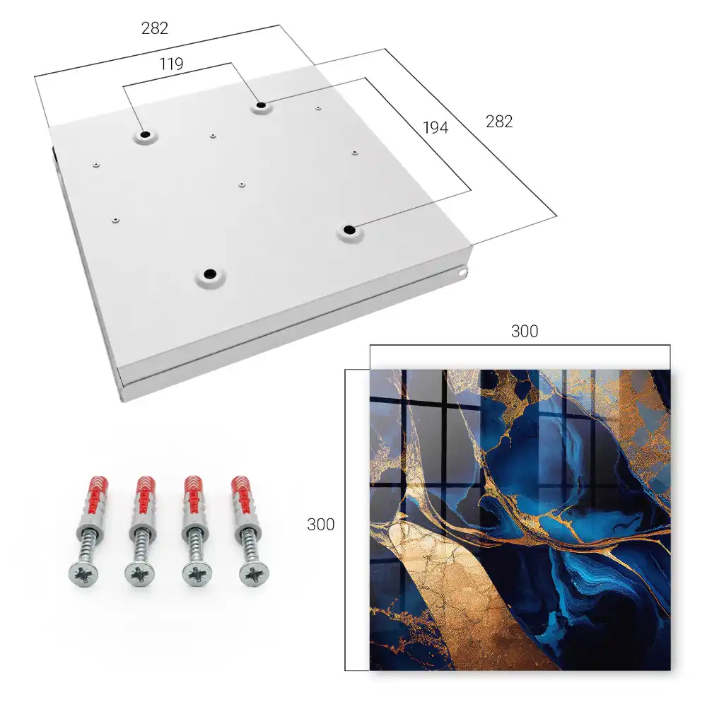 Boîte à clés motifs abstraits et couleurs intenses