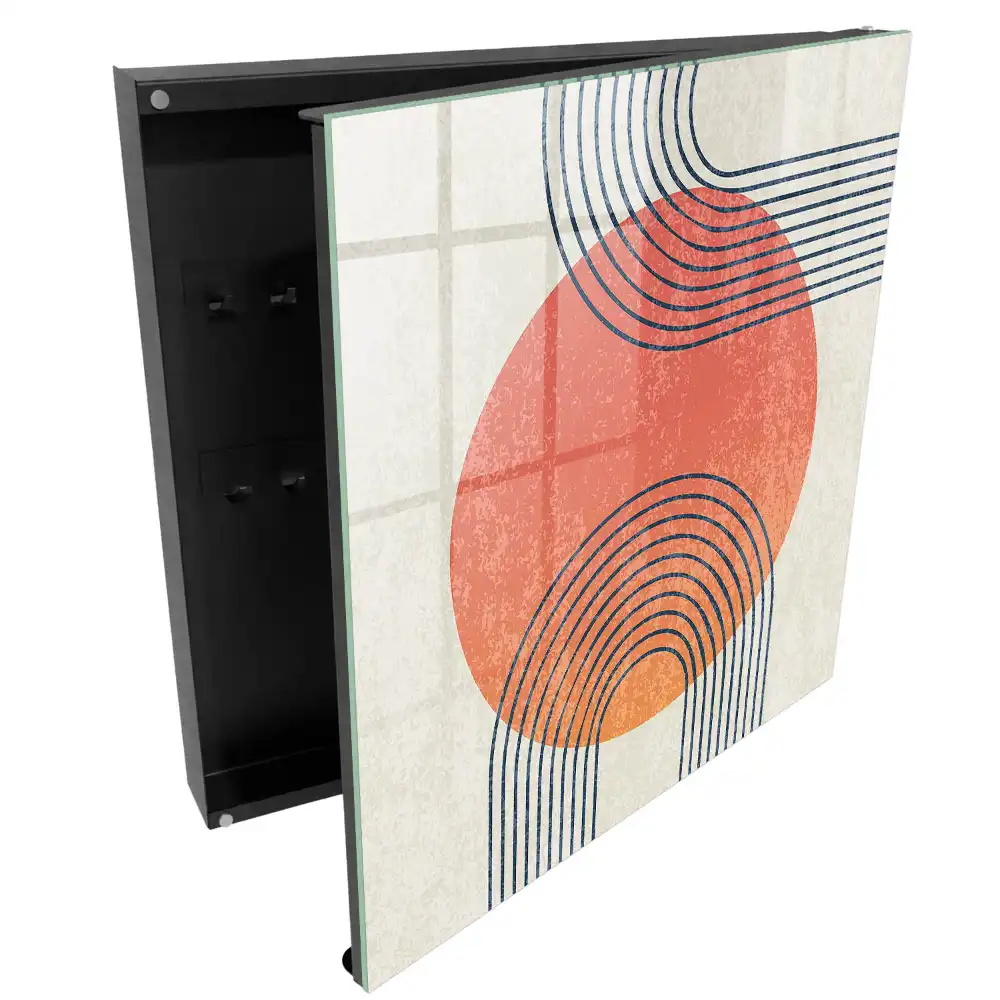 Boîte à clés murale un motif géométrique époustouflant avec un style unique