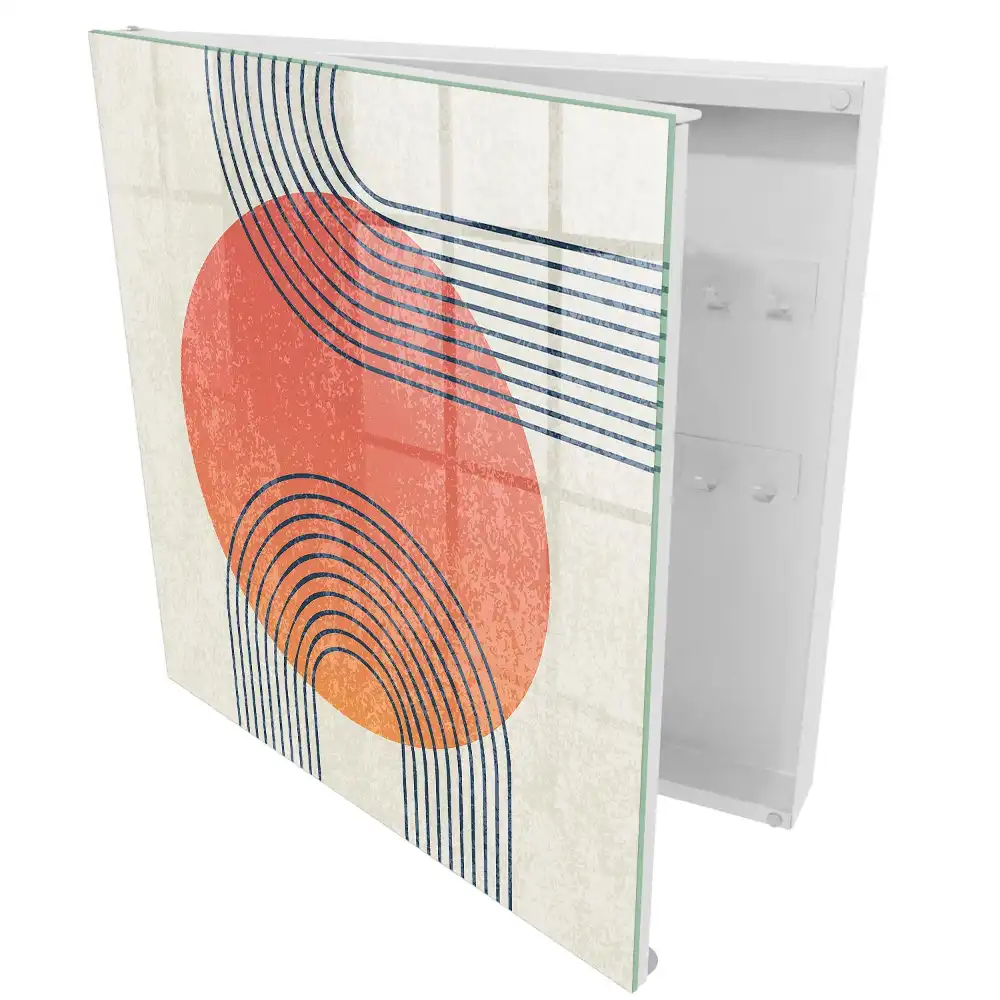 Boîte à clés murale un motif géométrique époustouflant avec un style unique
