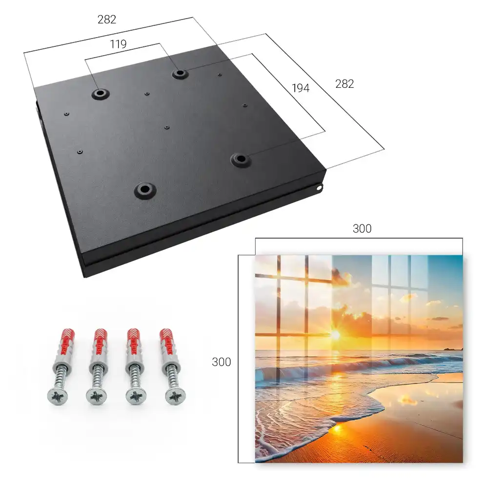 Armoire à clés coucher de soleil sur l'océan