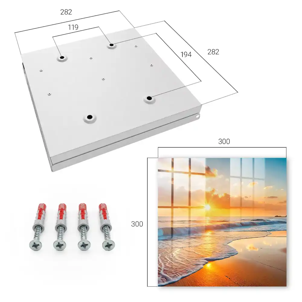 Armoire à clés coucher de soleil sur l'océan