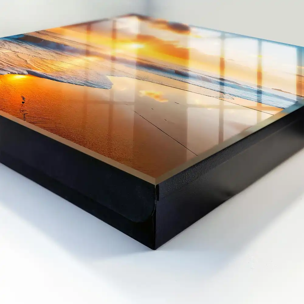 Armoire à clés coucher de soleil sur l'océan