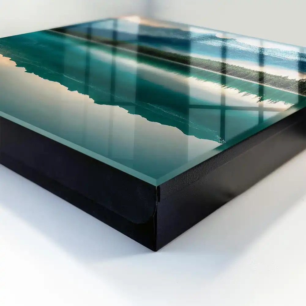 Armoire à clés la magie du reflet des montagnes dans la surface calme de l'eau