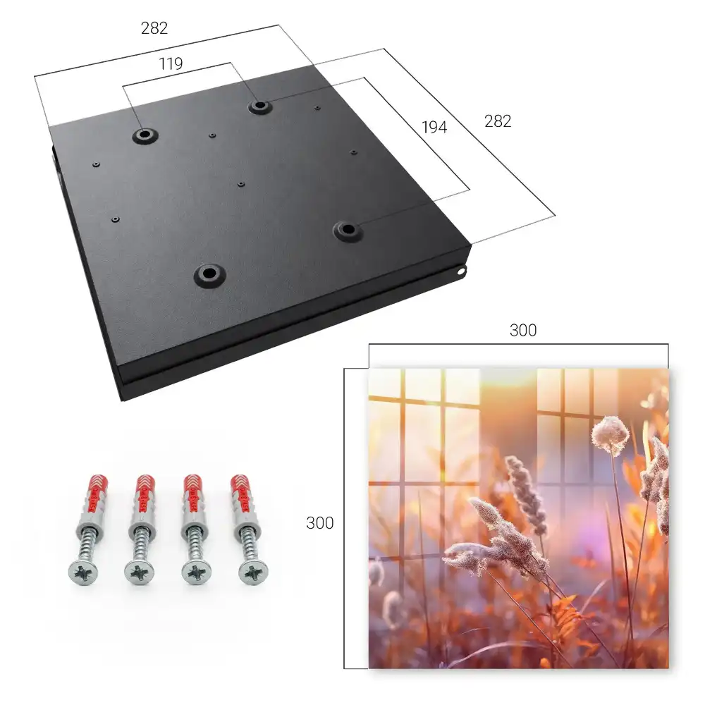 Boîte à clés des couleurs chaudes et des plantes délicates baignées de lumière