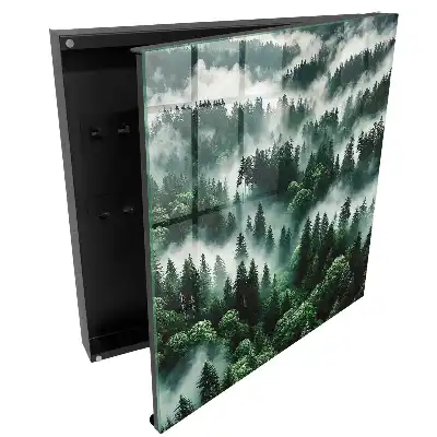 Boîte à clés forêt verdoyante dans le brouillard le charme du silence