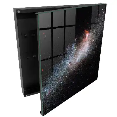 Armoire à clés des étoiles colorées dans l'obscurité de l'espace