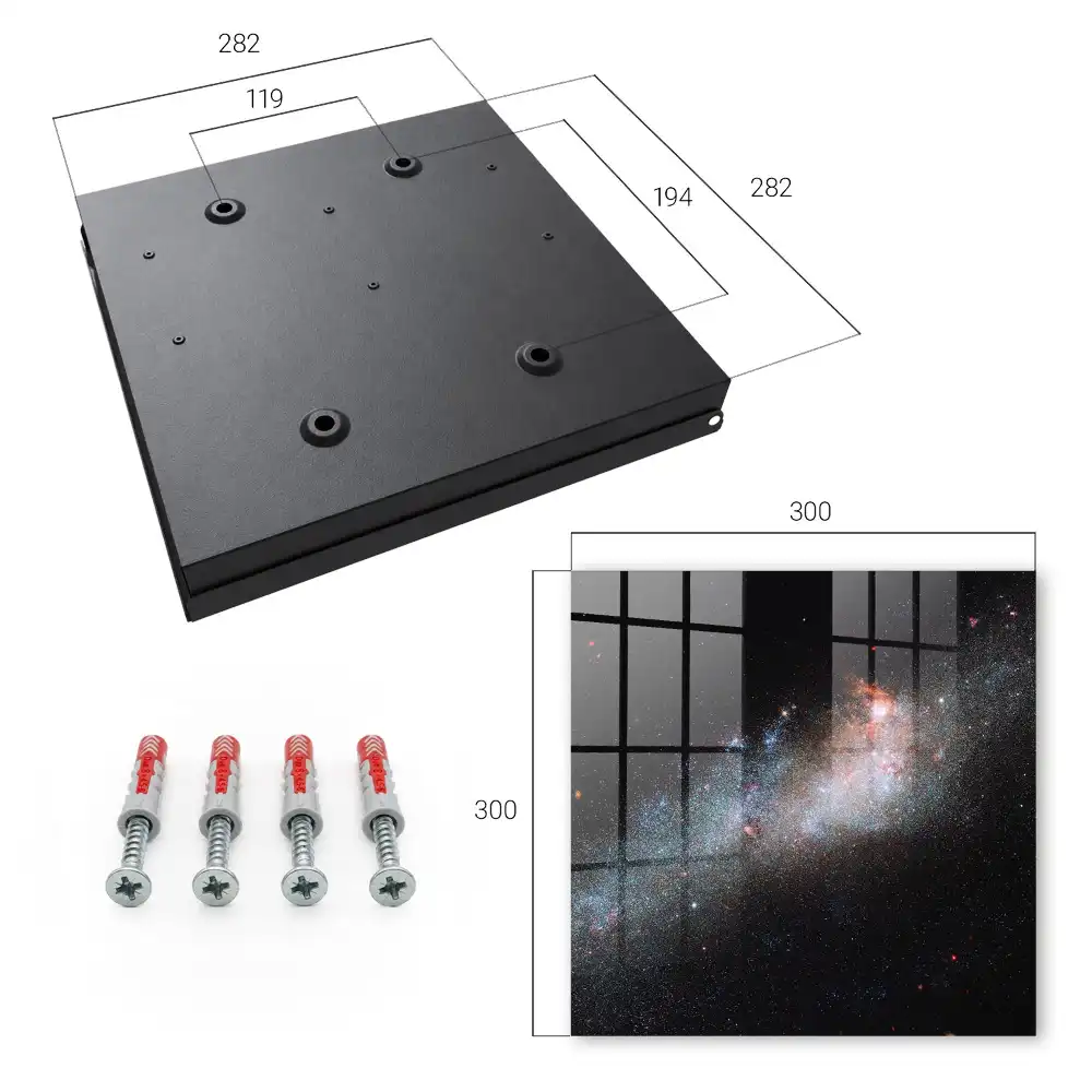 Armoire à clés des étoiles colorées dans l'obscurité de l'espace