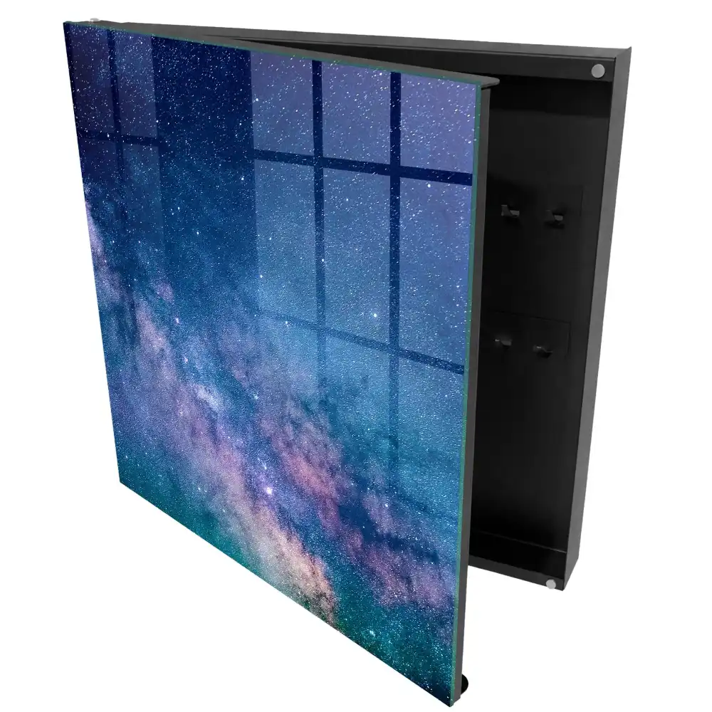 Boîte à clés une composition colorée du ciel nocturne rempli d'étoiles