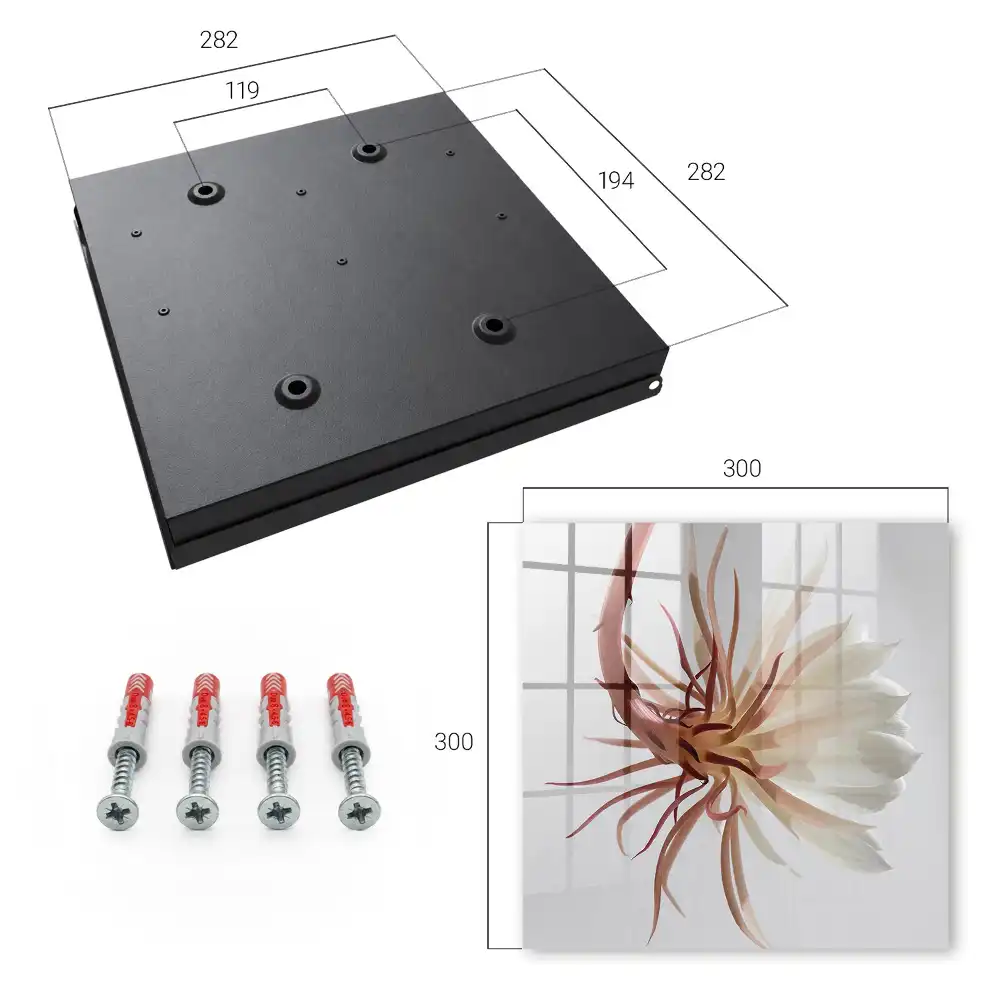 Armoire à clés une fleur délicate aux nuances subtiles