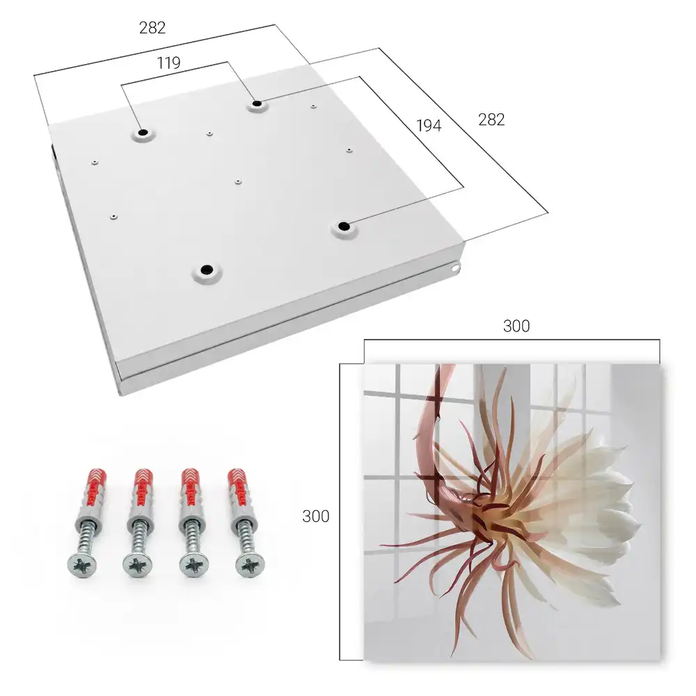 Armoire à clés une fleur délicate aux nuances subtiles