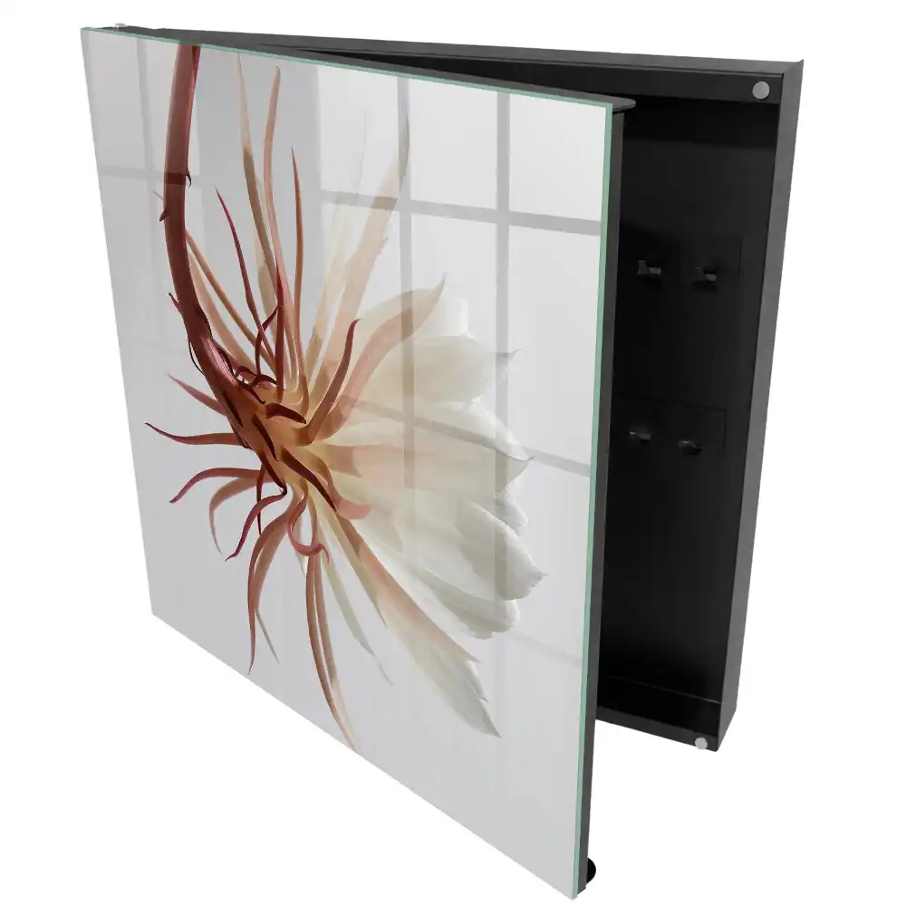 Armoire à clés une fleur délicate aux nuances subtiles