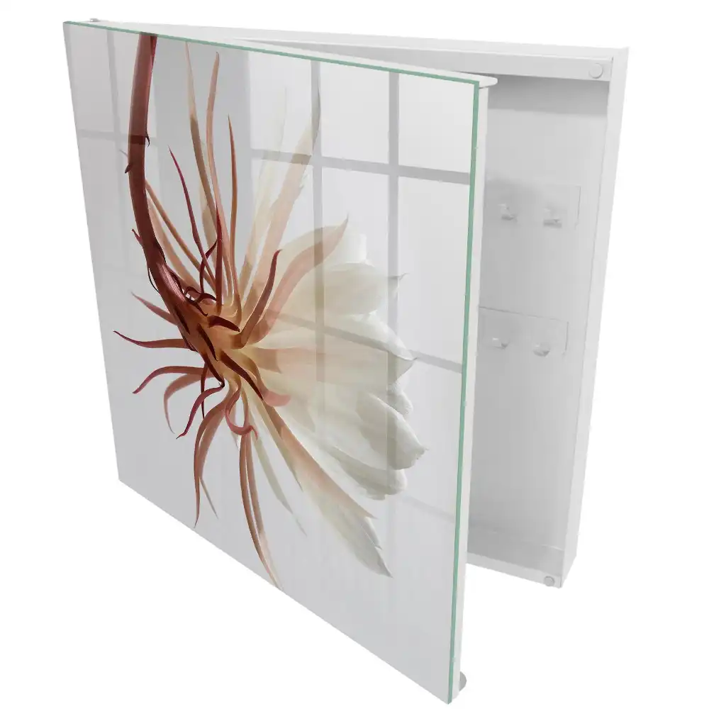 Armoire à clés une fleur délicate aux nuances subtiles