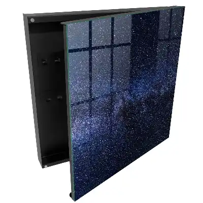 Boîte à clés murale l'espace rempli d'étoiles donne l'impression d'infini.
