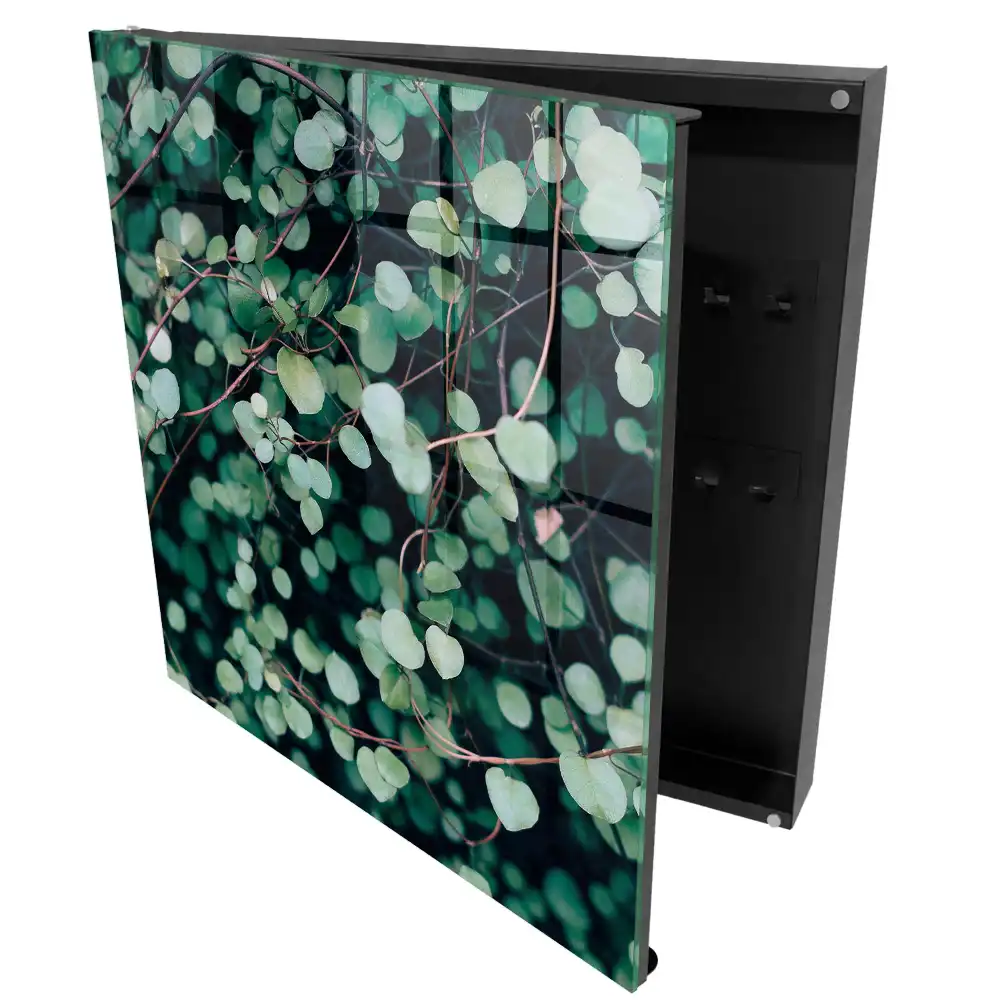 Armoire à clés les feuilles vertes créent un motif dense et apaisant