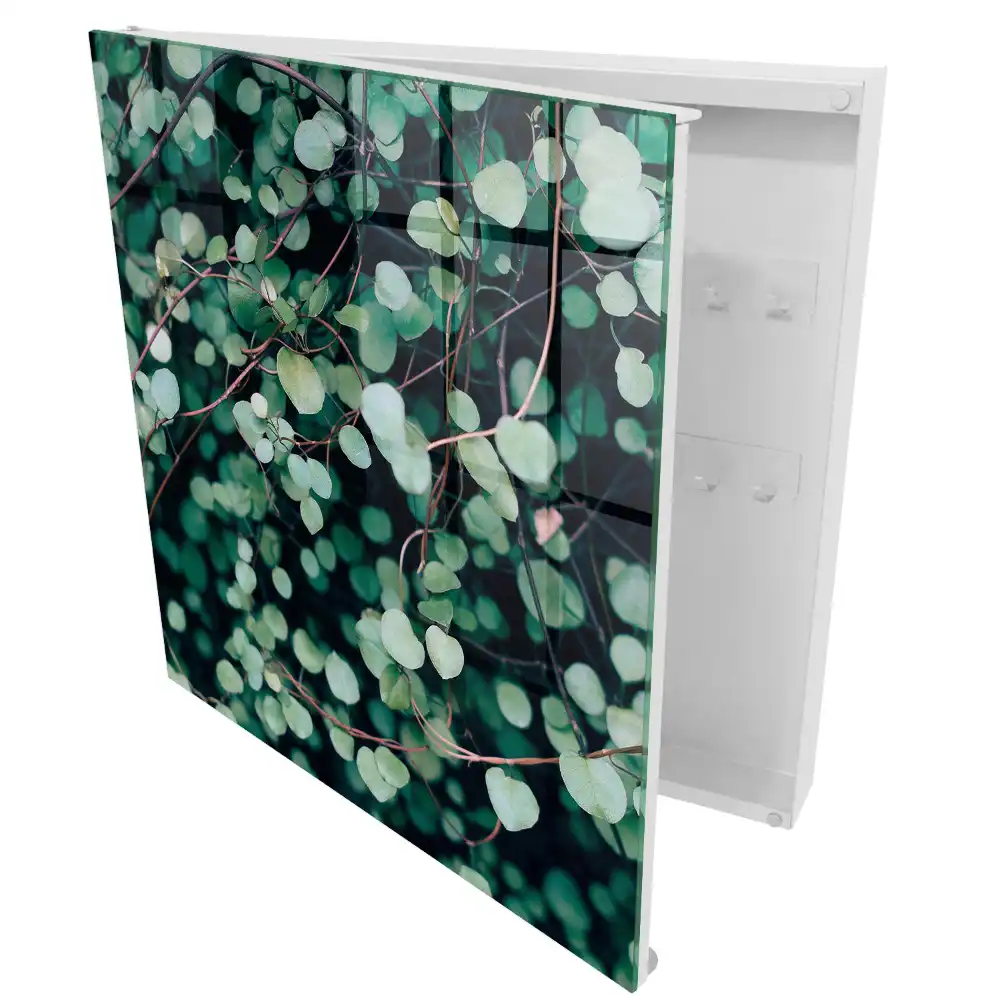 Armoire à clés les feuilles vertes créent un motif dense et apaisant