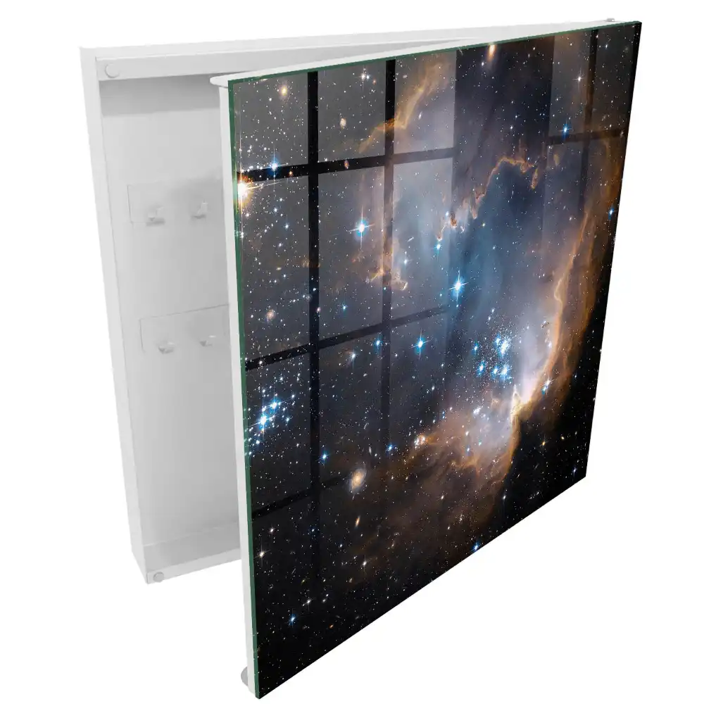 Boîte à clés un espace cosmique époustouflant rempli d'étoiles