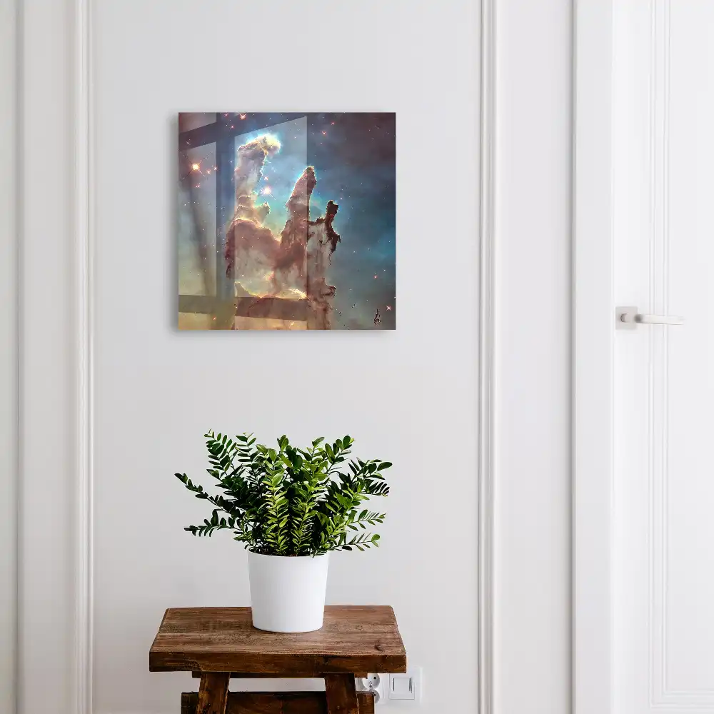 Armoire à clés un paysage spatial mystique plein de couleurs