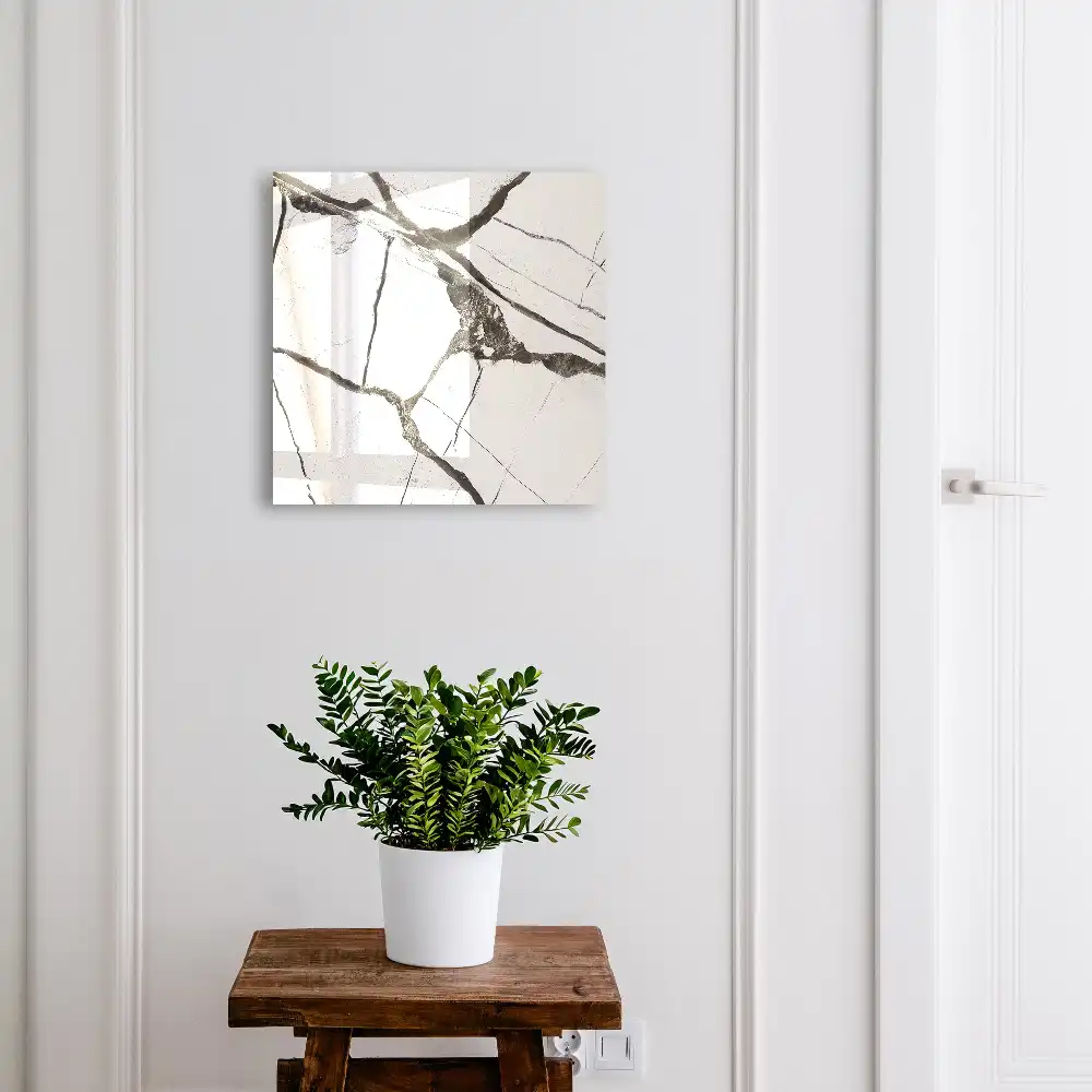 Boîte à clés lignes efficaces et contrastes de gris