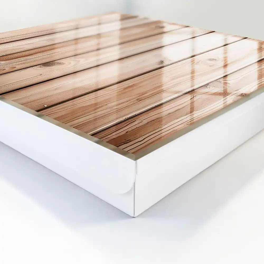 Boîte à clés planches en bois naturel au grain magnifique